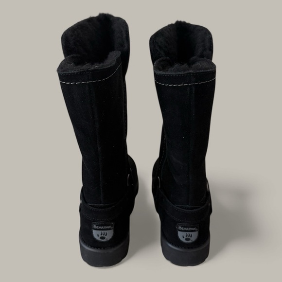 🆕BEARPAW “Cheyenne” suede moto black boots (rain & water repellent) NWT size: 8M - Picture 6 of 8